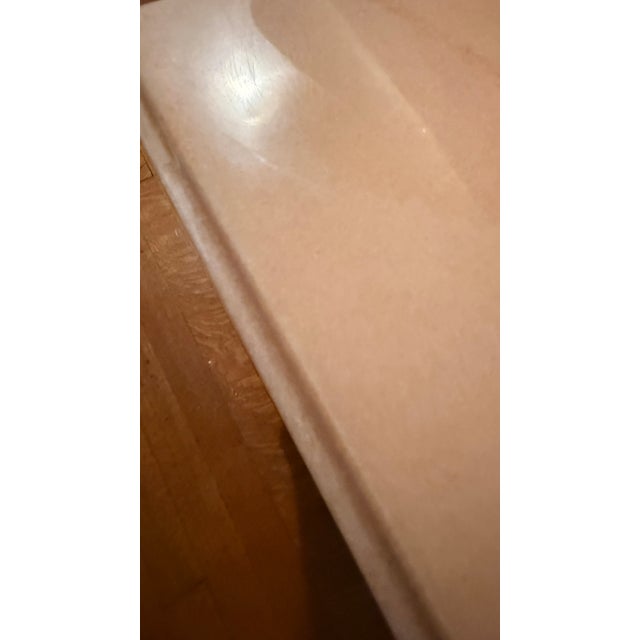 Late 20th Century Pair of Colombo Mobili Italian Empire Plume Walnut & Pink Marble Nightstands For Sale - Image 14 of 18