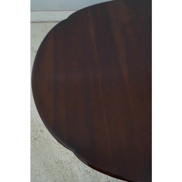 Wood Statton Old Towne Cherry Oval Dining Room Table For Sale - Image 7 of 18
