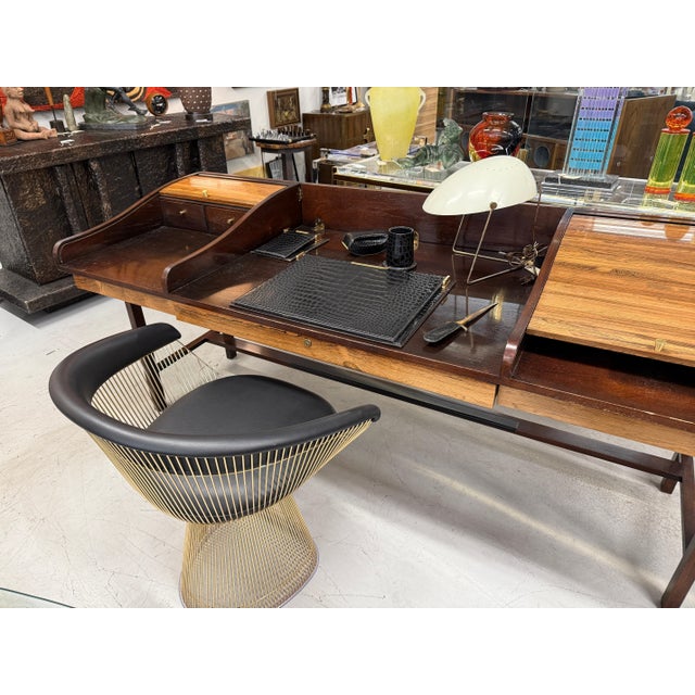 1970s Gucci 5 Piece Desk Set in Crocodile/Alligator Gifted by Frank Sinatra For Sale - Image 5 of 12