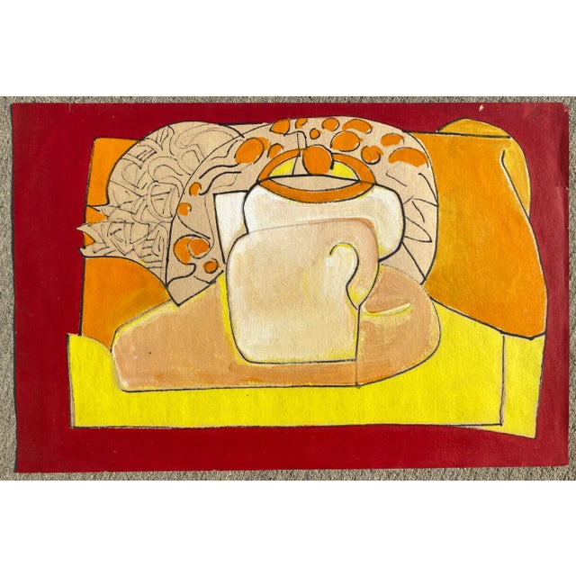 Painting on paper from the estate of Atlanta self taught artist Laurence Stuart Connatser (1938-1996). Connatser was born...