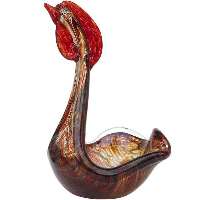 工芸品 FORNASA De MVRAN A L'INSEGNA DEL MORETO Vintage Fornasa De Murano l'Insegna Del Moreto White Inside