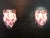 Mid-Century Modern Murano 6 Pink/Rose Lattimo Glass Sconces - a Pair For Sale - Image 3 of 10