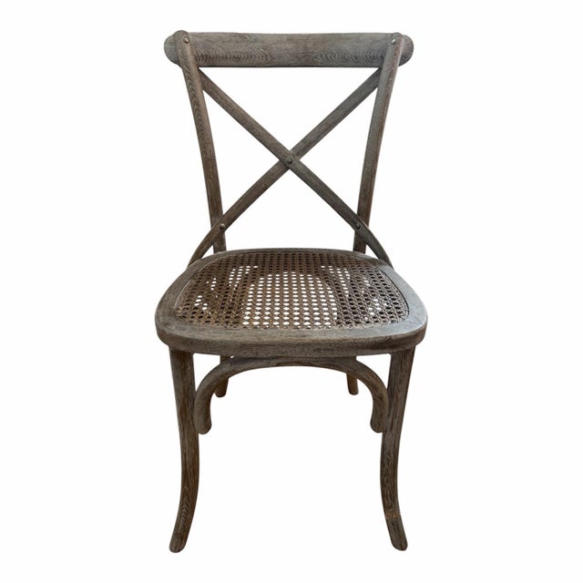 Restoration Hardware Restoration Hardware Madeleine Rattan Dining Side Chairs With Cushions-Set of 10 For Sale - Image 4 of 12