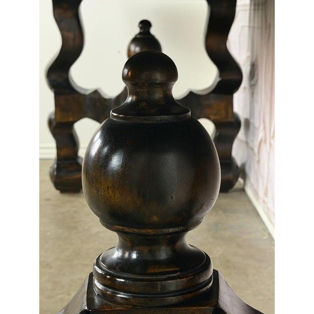 Spanish Revival Hand-Carved Walnut Console Table, Circa 1920-1940 For Sale - Image 17 of 18