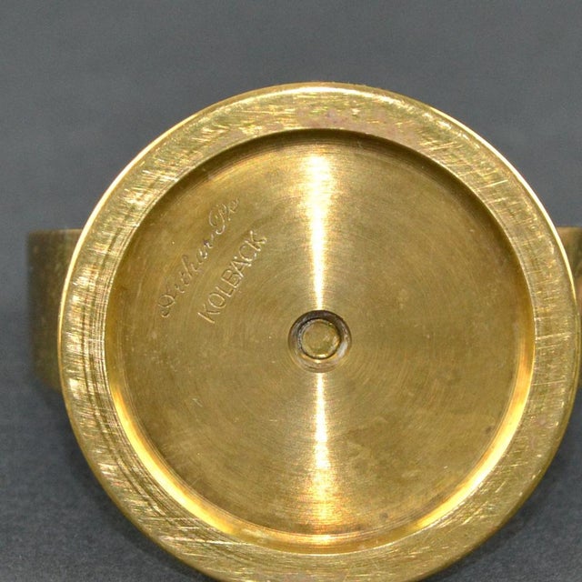 Metal Brass Candleholder by Arthur Pe for Kolback 1960s For Sale - Image 7 of 8