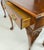 Vintage Baker Furniture Chippendale 5-Leg Burl Walnut & Mahogany Console Table For Sale - Image 13 of 16