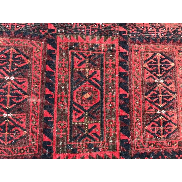 Textile Antique Turkmen Belutch Afghan Rug For Sale - Image 7 of 18