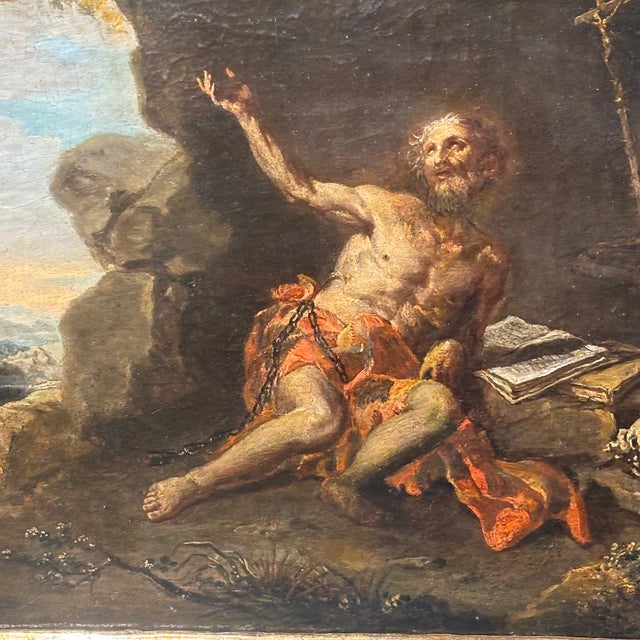 17th Century Neapolitan School Artist, Saint Elias, The Miracle of the Crows, 1600, Oil on Canvas For Sale - Image 5 of 18