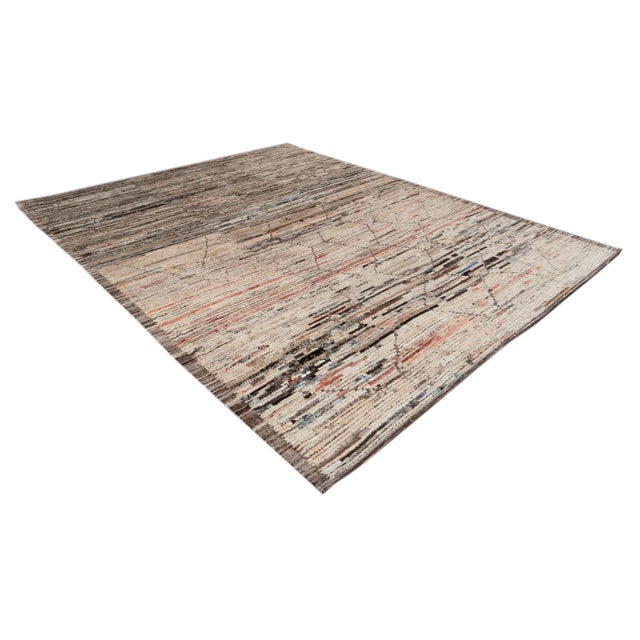 Textile Modern Moroccan-Style Room Size Wool Rug For Sale - Image 7 of 13