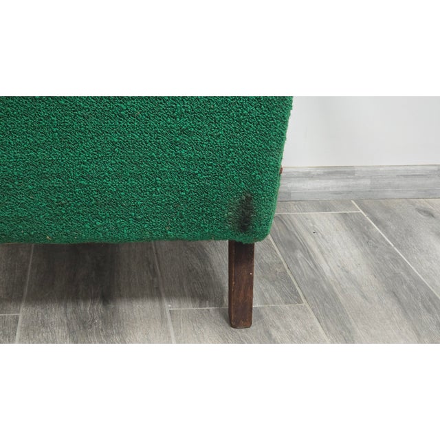 Green Art Deco Lounge Chair by Jindrich Halabala For Sale - Image 8 of 14