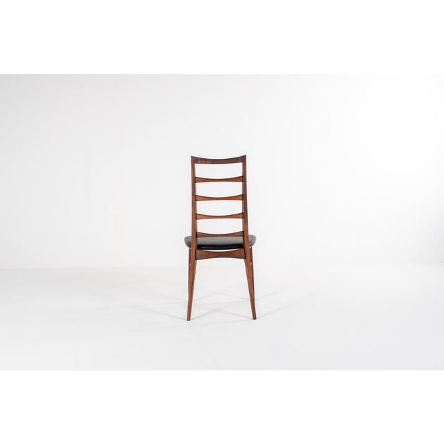 Mid-Century Modern Vintage Lis Dining Chairs by Niels Koefoed for Hornslet Furniture Factory, Denmark, 1960s, Set of 6 For Sale - Image 3 of 14