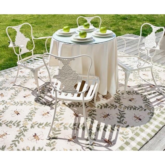 Russell Woodard Set of 4, American Made Patio Garden Chairs For Sale - Image 10 of 13