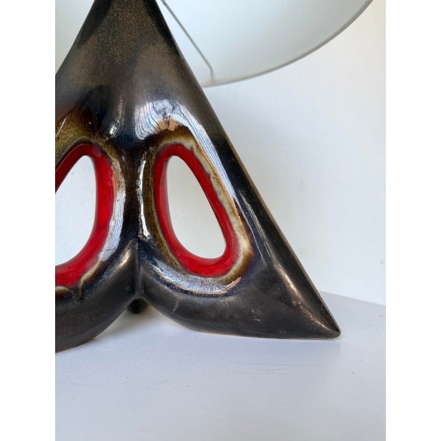 Free-Form Ceramic Table Lamp, 1950s For Sale - Image 13 of 18