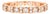 14K Pink Rose Gold Diamond Eternity Wedding Band Ring Estate Designer For Sale