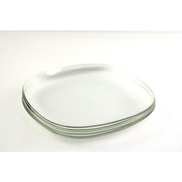 Mid-Century Modern Cake Plate attributed to Heinrich Löffelhardt for Jenaer Glas, 1955, Set of 6 For Sale - Image 3 of 5