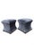 Mid-Century Modern Mid 20th Century Custom Designer Concave Ottomans Newly Reupholstered - Pair For Sale - Image 3 of 9