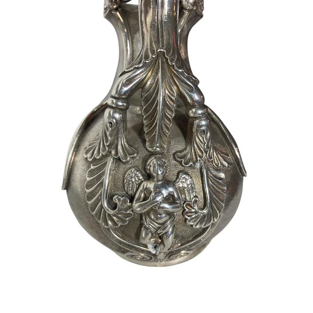 Metal Antique Askos Jug in Sterling Silver with Markings, 1890 For Sale - Image 7 of 9
