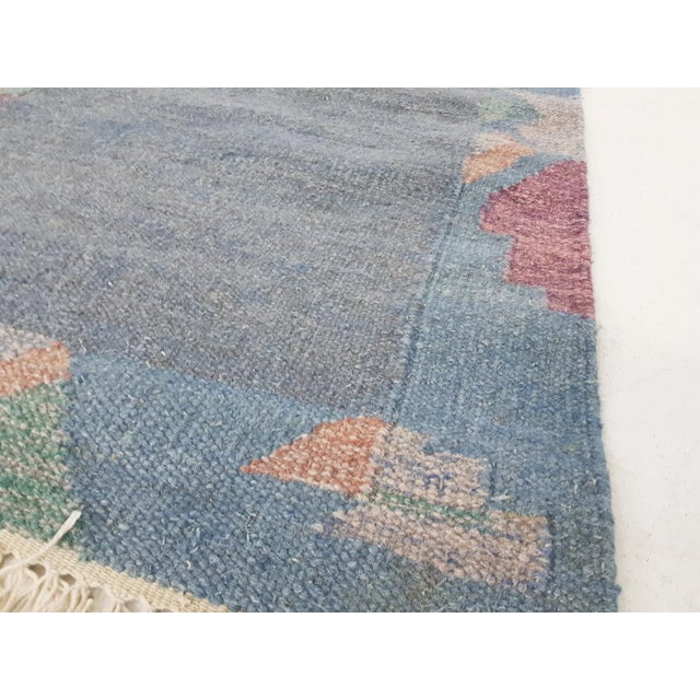 Vintage Wool Rug, India For Sale - Image 3 of 5