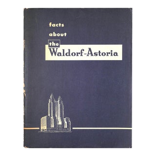 "Facts About the Waldorf-Astoria" 1950 For Sale
