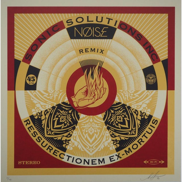 Shepard Fairey, Noise Remix (Bonus Print), 21st Century, Screenprint For Sale - Image 8 of 8