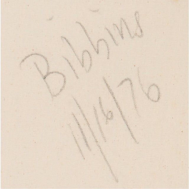 'Organic Abstract' by Frealon Norden Bibbins, 1976, Large Oil by San Francisco Artist, Bay Area Abstraction For Sale - Image 9 of 9