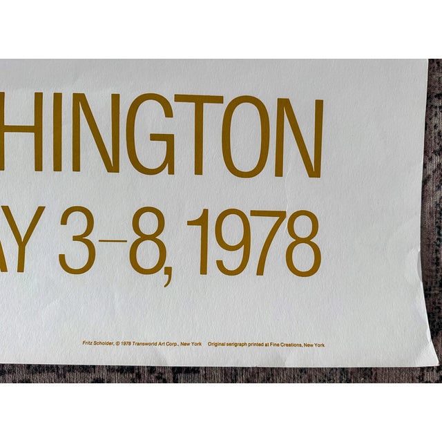 Original Fritz Scholder 'Art '78" Exhibition Silkscreen Poster For Sale In Denver - Image 6 of 10