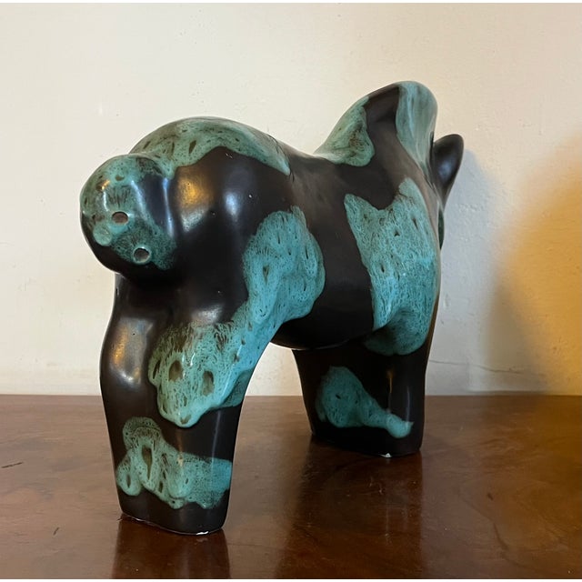 Large 1940's Mid-Century Modern Art Pottery Horse by Marianna Von Allesch (German 1886-1972) for Carola Ceramics For Sale - Image 9 of 14