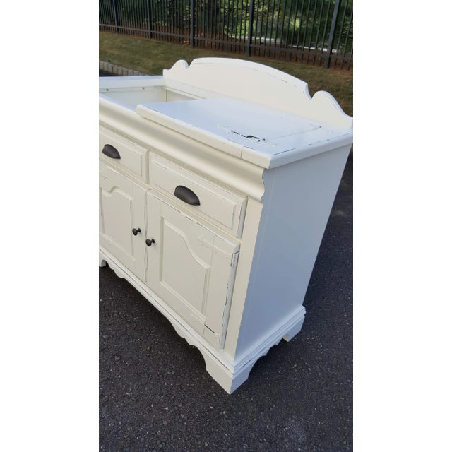 1960s 1960s Vintage Distressed Dry Sink Mini Bar For Sale - Image 5 of 10