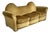 Mid-Century Modern Italian Yellow Velvet Sofa by Tito Agnoli for Poltrona Frau, 1950s For Sale