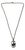 Sterling Silver Necklace With a Multi-Masted Sailing Ship Pendant Inside an Open Oval Wire Frame For Sale