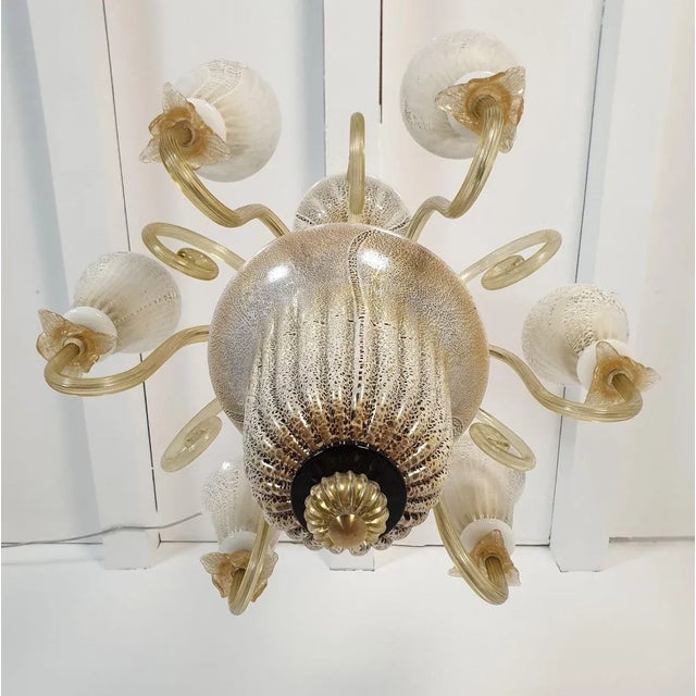 Mid-Century Modern Murano Glass Chandelier, Italy 1960s For Sale In Dallas - Image 6 of 12