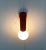 Mid-Century Modern Minimalist Red Wall Lamps, Set of 2 For Sale - Image 14 of 18