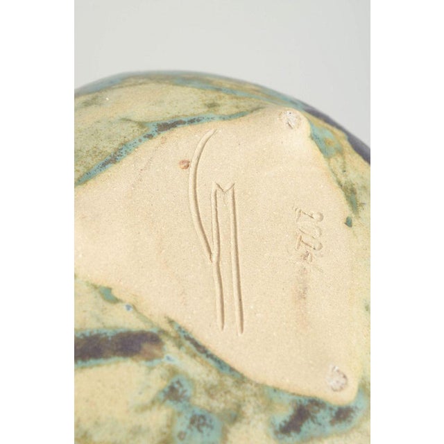 2020s Ceramic Vessel with Copper Green and Black Glaze from Christina Muff, 2024 For Sale - Image 5 of 6