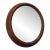 Antique Oval Walnut Mirror For Sale