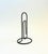 Postmodern Large Black Metal Paperclip - Letter or Note Holder For Sale - Image 3 of 7