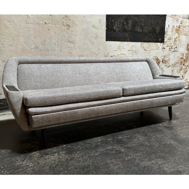 A spectacular example of Mid-Century Swedish Modern design, this "Gondola" sleeper sofa has been meticulously restored to...