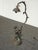 Vintage French Country Cast Bronze Figural Table Lamp W a Child and Kitten For Sale - Image 4 of 14