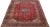 Beautiful vintage Persian Kashan hand-knotted wool rug with a red color field. This piece has a navy blue frame and...