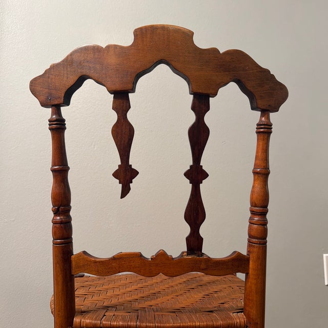 Delicate 18th Century Chair-Handwoven Seat For Sale In Mobile - Image 6 of 12
