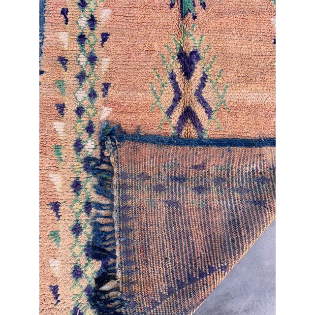 Beige Moroccan Vintage Rug - 4'3" X 8'8" Ft For Sale - Image 8 of 10