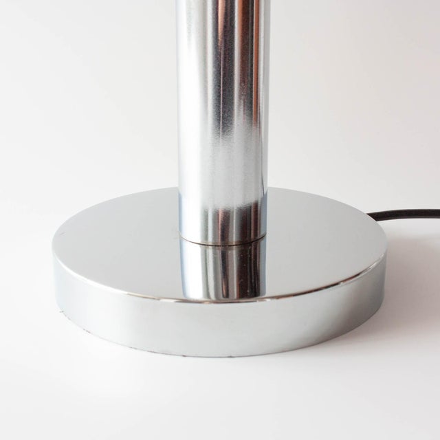 Art Deco Portuguese Table Lamp with Gray Opaline Shade, 1940s For Sale - Image 14 of 16