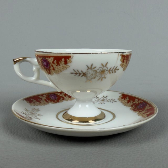 Vintage Finest Porcelain Tea Coffee Service for Nine People, Set of 19 For Sale - Image 4 of 11