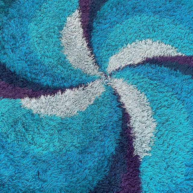 Extra Large Scandinavian High Pile Rya Rug by Ege Taepper, 1970s For Sale - Image 12 of 18
