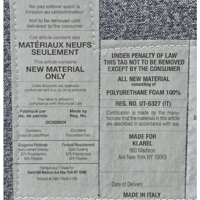 Klarel Chandigarh Grey & Black Upholstered Lounge Chair For Sale - Image 10 of 10