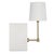 White White Marble With Brass Shelf Lamp For Sale - Image 8 of 12