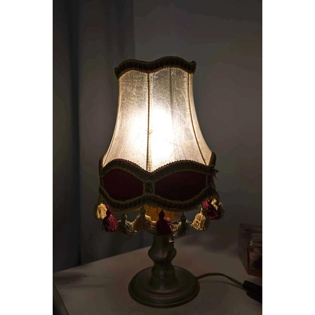 Small Table Lamp in Pewter For Sale - Image 4 of 6