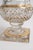 Hollywood Regency Vintage Cut Crystal Urn Vase With Gold Rim Trim, Footed Pedestal Base For Sale - Image 3 of 7