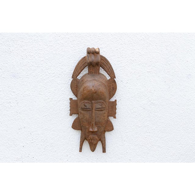 Abstract Vintage Fierce Guardian Senufo Mask For Sale - Image 3 of 8