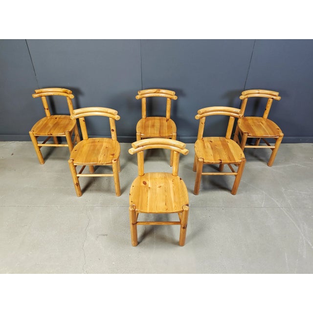 Vintage Dining Chairs in Pine, 1980s, Set of 6 For Sale - Image 18 of 18