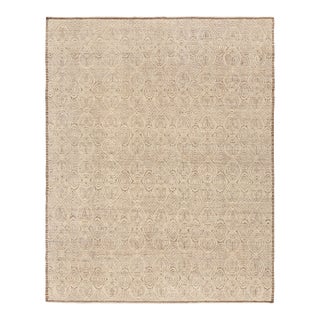Rug & Kilim’s Moroccan Style Rug in Beige-Brown with Geometric Patterns - 14x20 For Sale